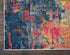 2' X 6' Blue And Yellow Abstract Power Loom Non Skid Area Rug